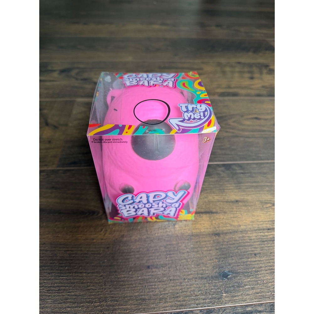 Capy Smoosh-a-Bara Squishy Toy Hot Pink Capybara Fidget Sensory Toy